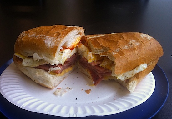 pork roll egg and cheese Bing's Deli